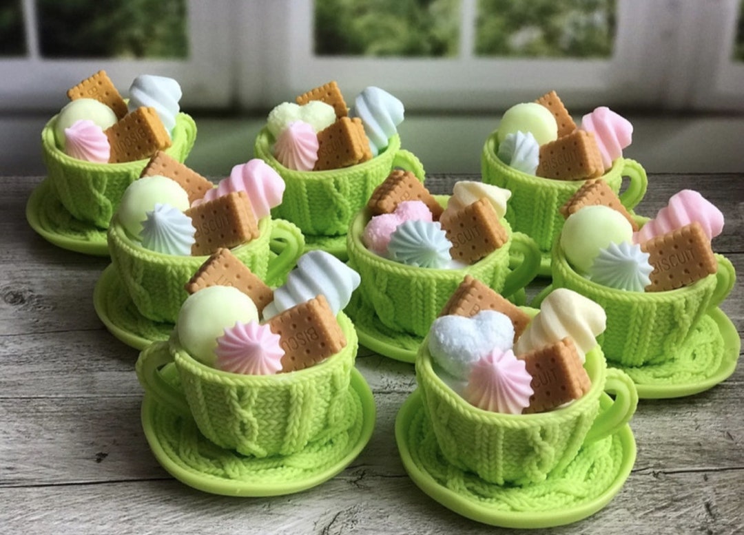 3D Knitted Teacup Silicone Mold Soap Silicone Mold Resin Silicone Mold