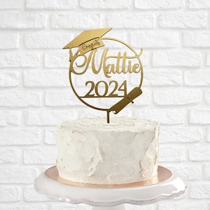 Graduation personalized cake topper. Graduation cake decor. Congrats graduate. graduation name cake topper. Graduation 2024