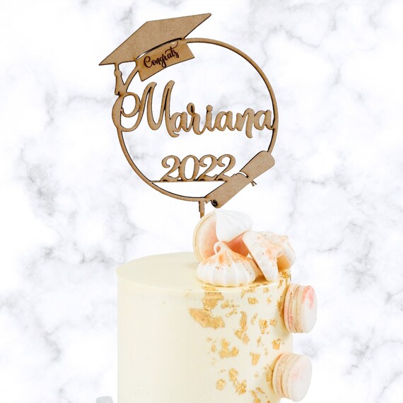 Graduation Personalized Cake Topper. Graduation Cake Decor. - Etsy