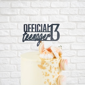 13 ケーキ トッパー、公式ティーン ケーキ トッパー、ティーン ケーキ トッパー、13 歳の誕生日ケーキ トッパー