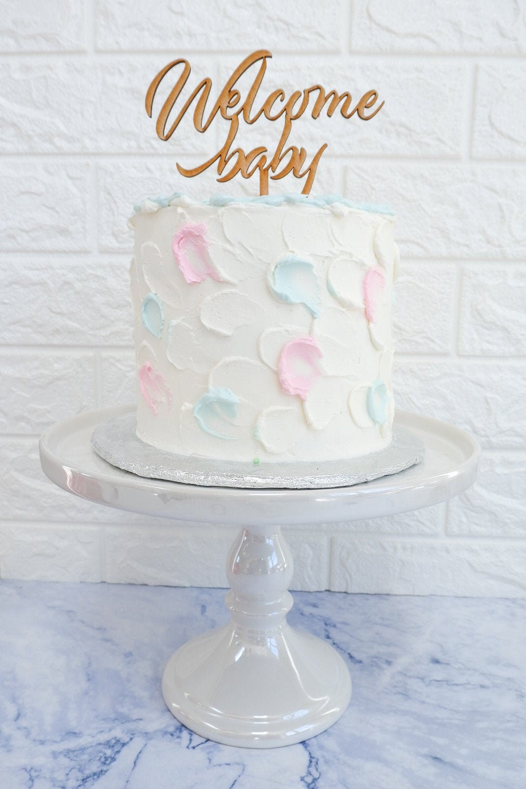 Bienvenido Bebe Pastel Topper Genero Revelar Topper Pastel Etsy