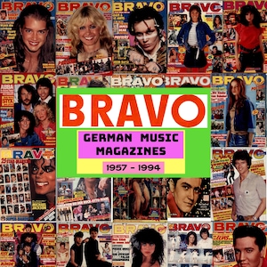 BRAVO tysk popmusiktidskriftsamling | 1957 – 1994 | 101 nummer (digital PDF)