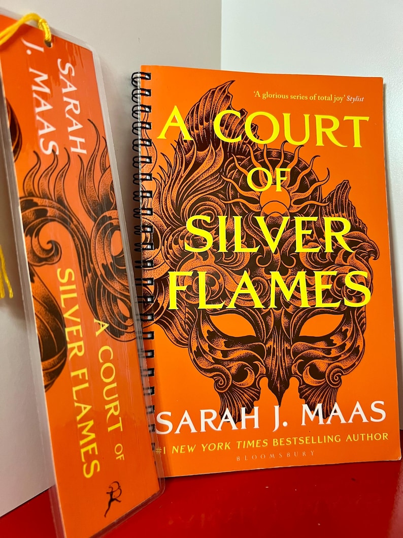 Upcycled ACOTAR Notebook – A Court of Silver Flames Sarah J. Maas Book ...