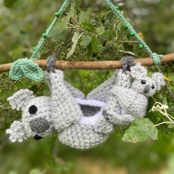 Crochet Koala Bear Hanging Basket **PDF PATTERN ONLY**