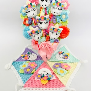 I Believe In Unicorns Crochet Bouquet and Bunting PDF PATTERN ONLY