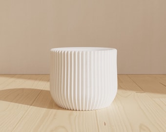 Flower pot MANDO in Organic White 6-30 cm