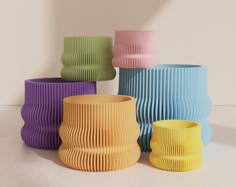 Flower pot BAKA in colorful pastel colors 6-30 cm