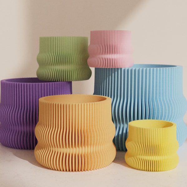 Flower pot BAKA in colorful pastel colors 6-30 cm