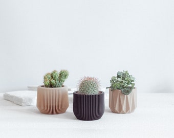 Flower pot set of 3 KUNO 6-18 cm