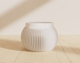 Flower pot BALU in Organic White 6-28 cm