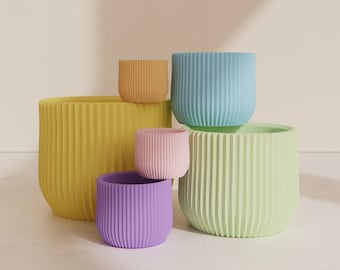 Flower pot MANDO in colorful pastel colors 6-30 cm