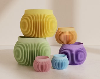 Flower pot BALU in colorful pastel colors 6-28 cm