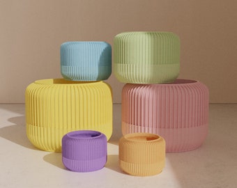 Flower pot PRADA in colorful pastel colors 6-30 cm