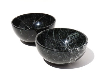 Solid Marble Bowl Black Marble Bowl Incense Bowl Genuine Marble Bowl 100/% Real Solid Marble Bowl Handcrafted Marble Bowl Fruit Bowl