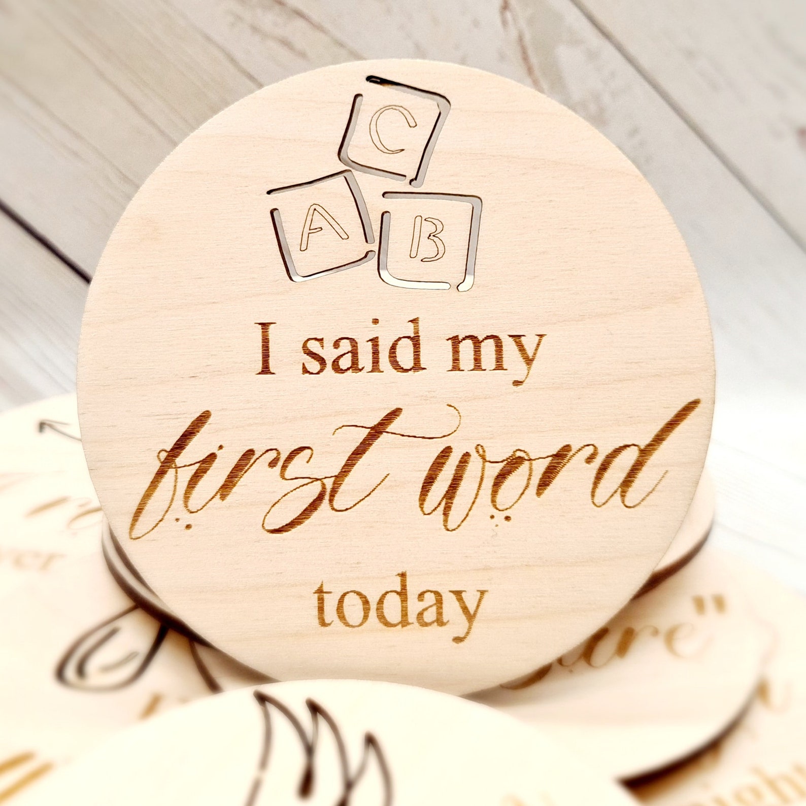 Baby Milestone Signs My First Moments Activity Milestone Etsy