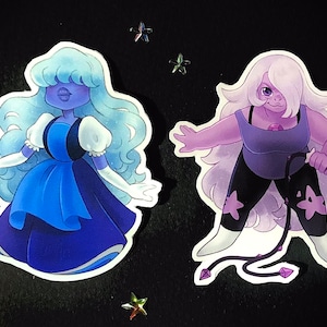 Steven Universe - Zaffiro e Ametista (Adesivi)