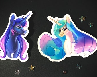 MLP - Luna &celestia (stickers)