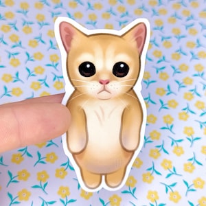 Mom I Threw Up (Cat)  - Vinyl Sticker