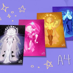 Steven Universe - Die Diamanten (A4 Print)