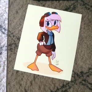 Ducktales - Della Duck (impression au format poscard)