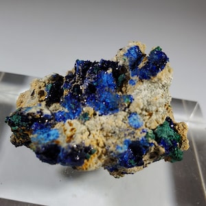 Azurite Crystals on Matrix