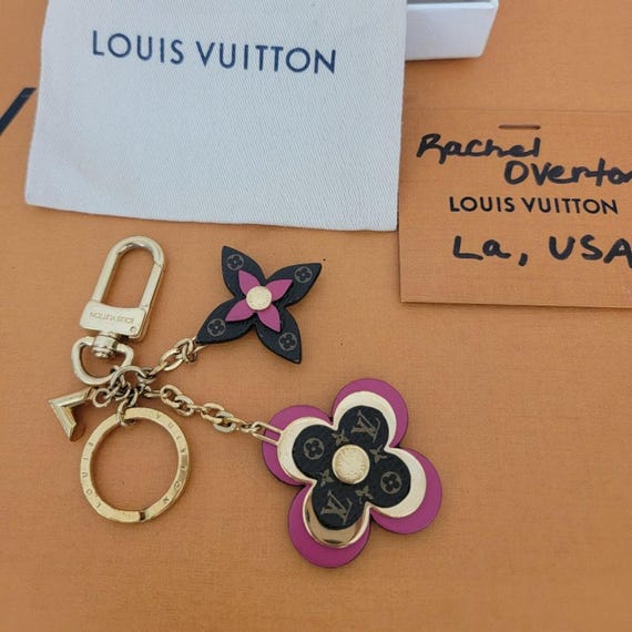 Louis Vuitton Blooming Flower Charm Keyring OB0169 - Etsy