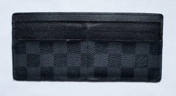 LOUIS VUITTON Damier Graphite Cardholder Insert Louis Vuitton Wallet Insert in Damier Graphite Canvas  main image 3