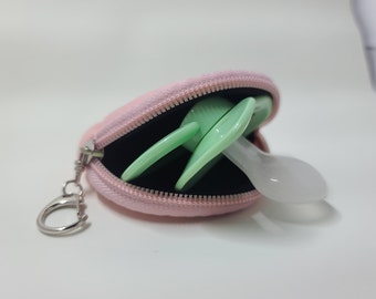 Dummy Pouch Pacifier Pouch Pacifier Stars Pacifier Bags in 4 colors Pacifier Pocket artificial leather Pacifier Case| Baby Gift