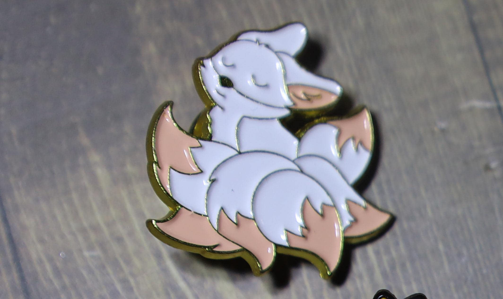 Cute Enamel Fox Lapel Pin - Ninetail Fox Pin - Etsy