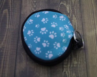 Paw Print Adult Pacifier Zipper Pouch Case
