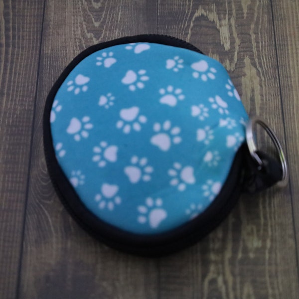 Paw Print Adult Pacifier Zipper Pouch Case