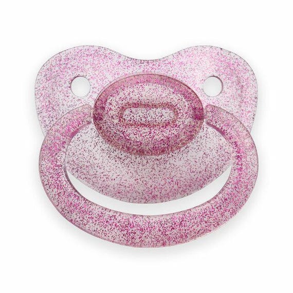 ABDL Adult Pacifier Nuk6 sparkly and transparent colors