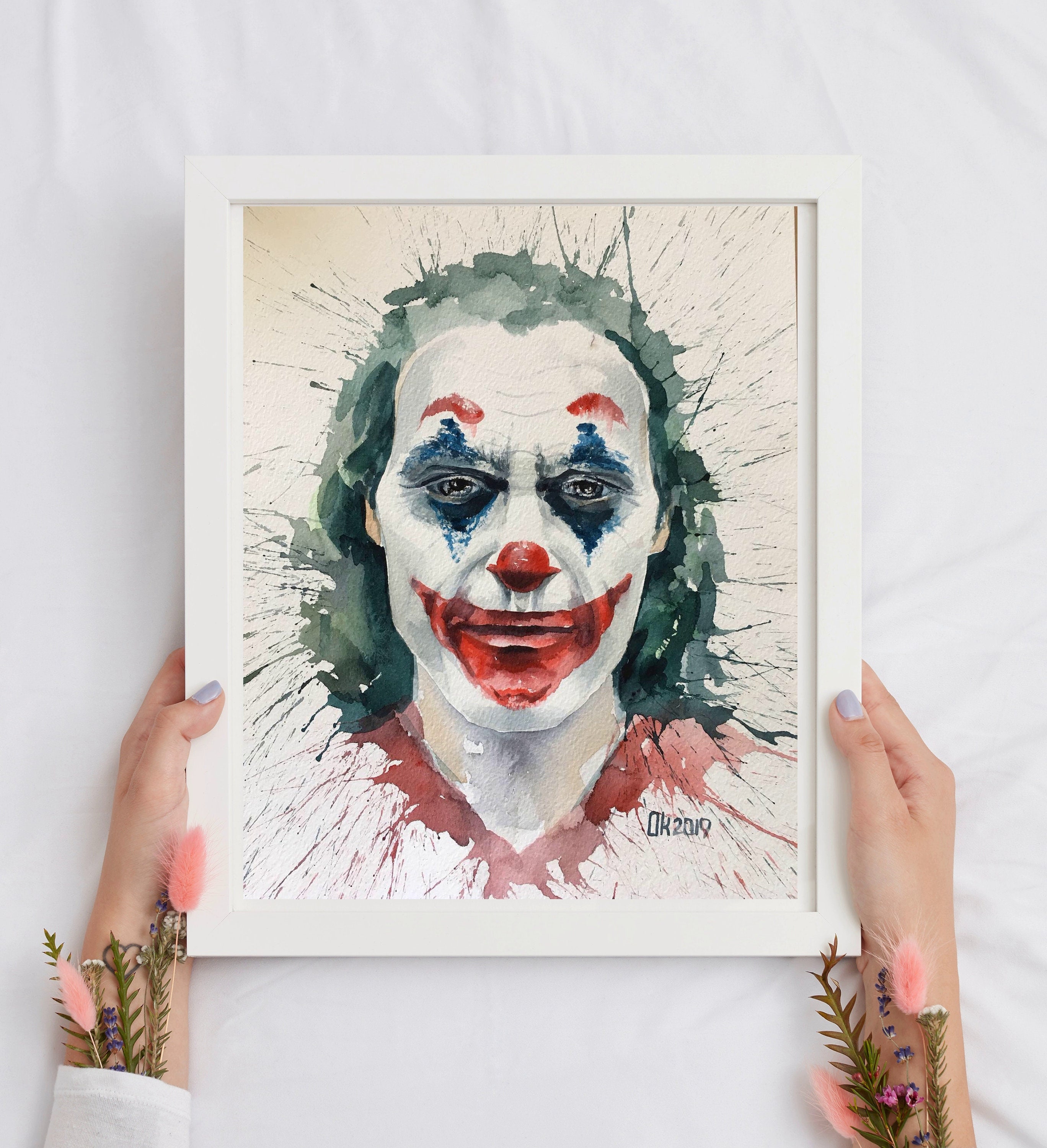 Joker Watercolor Painting