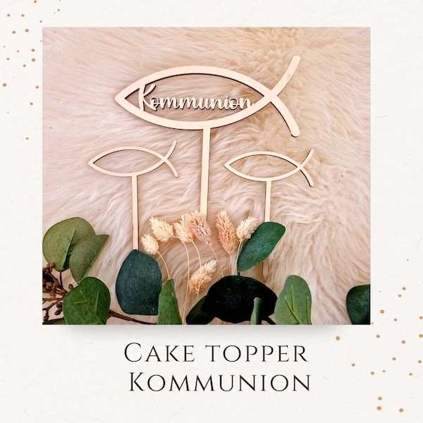 Cake Topper zur Kommunion/ Kuchendeko