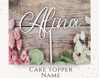 Cake topper name personalized