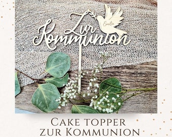 Décoration personnalisée pour gâteau de communion / CT-033