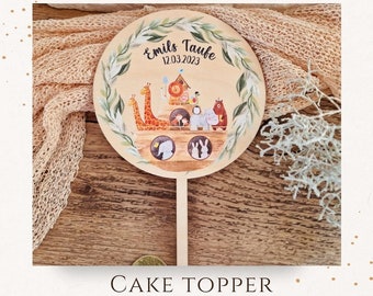 Taufe Cake Topper Arche Noah personalisiert