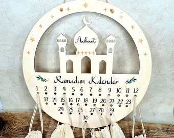 Personalisierter Ramadan Kalender aus Holz