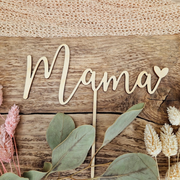 Mama Cake Topper / Muttertags Geschenk