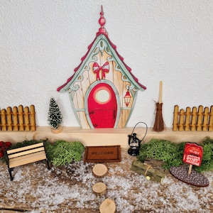 Gnome house No. 19 with ladder/ Miniatures / Christmas gnomes/ Gnomes/ Tooth fairy / W-096