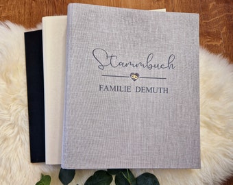 Personalized family book/document folder/linen folder