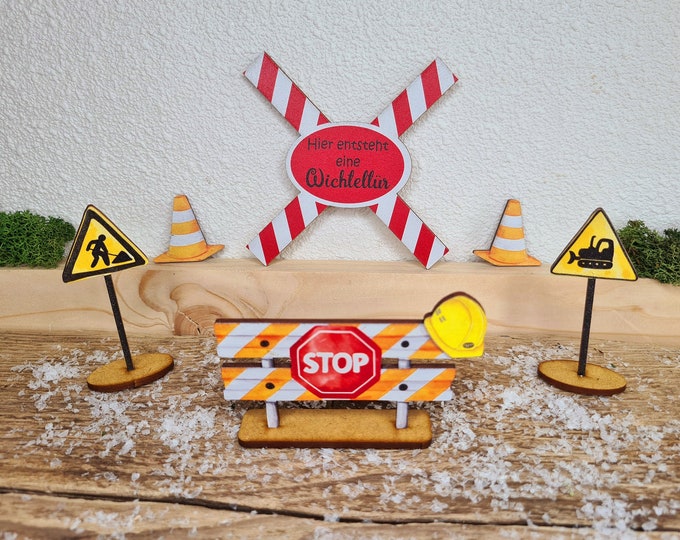Wichtel Baustelle Set - Kreative Dekoration Für Weihnachten