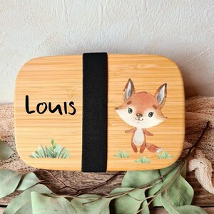 Frühstücksdose Personalisiert  Edelstahl Motiv Fuchs / BD-019