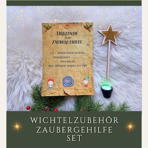 Wichtelzubehör Zaubergehilfe Set Zaubertopf / W-036