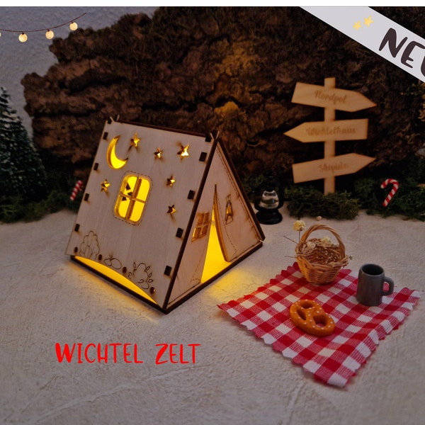 Wichtel Miniatur Zelt/ Camping Wichtelzubehör