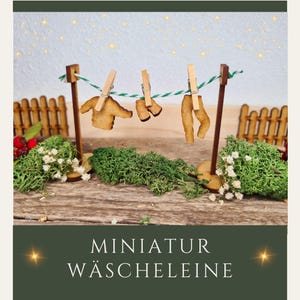 Accessoires Gnome miniature pour corde à linge / W-007