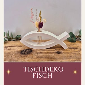 Tischdeko Fisch mit Glaseinsatz - GF-002