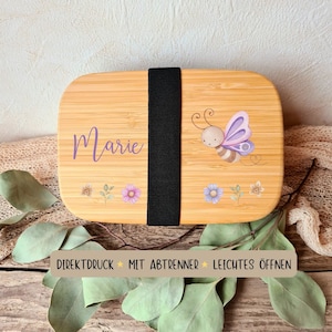 Coffret petit déjeuner personnalisé en acier inoxydable motif papillon / BD-013