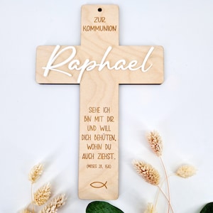 Personalized wooden cross/baptism gift/communion gift/godfather gift image 4