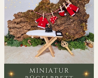 Wichtel Bügelbrett Miniatur Set/ Wichtelzubehör / W-072